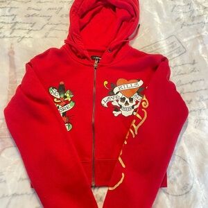 Ed Hardy “Love Kills Slowly” Red Jacket